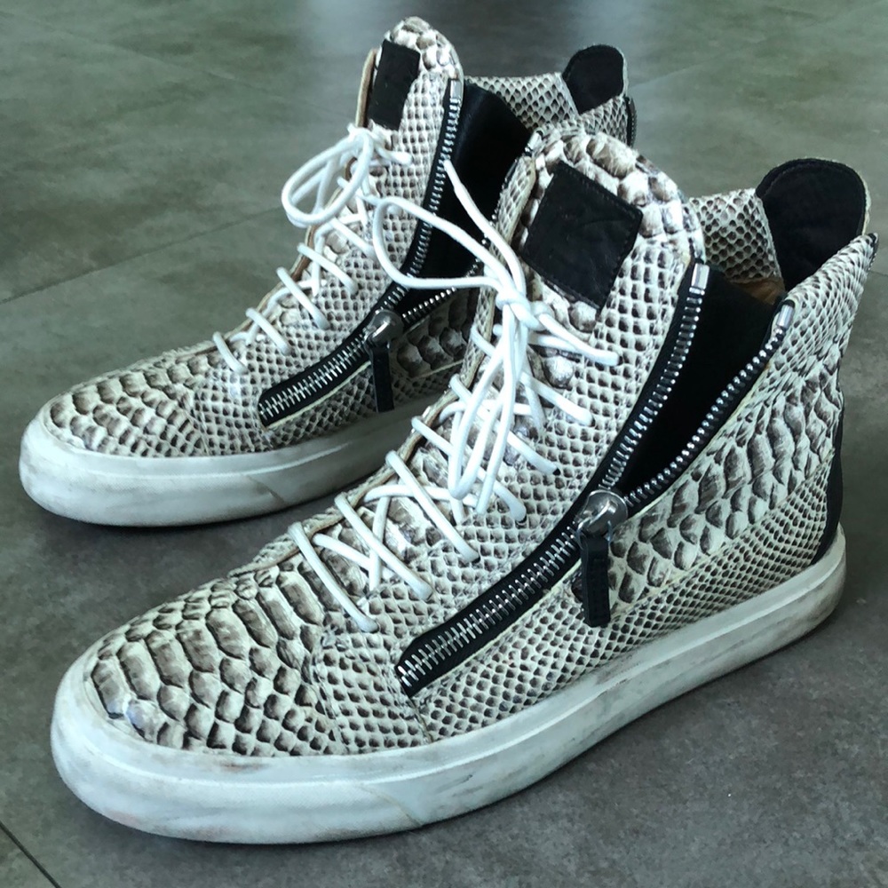 Giuseppe Zanotti Snake Skin Vintage Sneakers